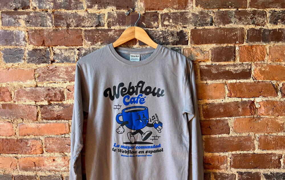 Image of Webflow Cafe t-shirt